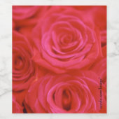 Rose Weinetikett (Einzelnes Label)