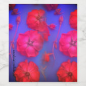 Rose Weinetikett (Einzelnes Label)