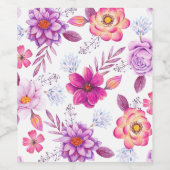 Rose Weinetikett (Einzelnes Label)