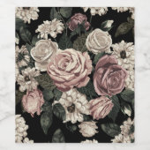 Rose Weinetikett (Einzelnes Label)