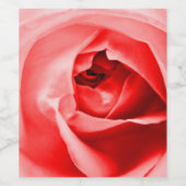 Rose Weinflaschen Etikett (Einzelnes Label)