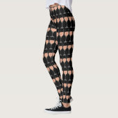 Rosé Weinglas Spandex-Leggings Leggings (Links)