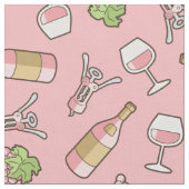 Rose Weinmuster Stoff (Nahaufnahme)