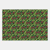 Rose Weintrauben Gotische Weihnachten Geschenkpapier Set (Vorderseite)