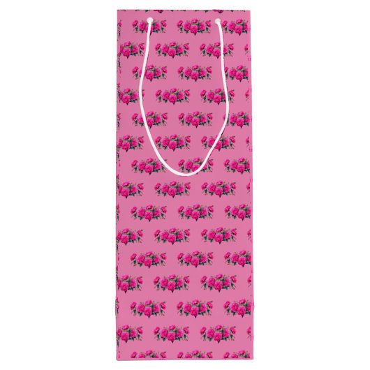 Rose - Weinüberraschung Weinbeutel Geschenktüte Für Weinflaschen (Rückseite)