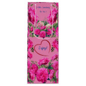 Rose - Weinüberraschung Weinbeutel Geschenktüte Für Weinflaschen (Vorderseite)