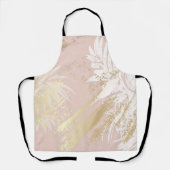 Rose weiß, modern abstrakt rosa schürze (Vorderseite)