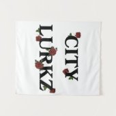 Rose weiß wandteppich (Vorderseite (Horizontal))