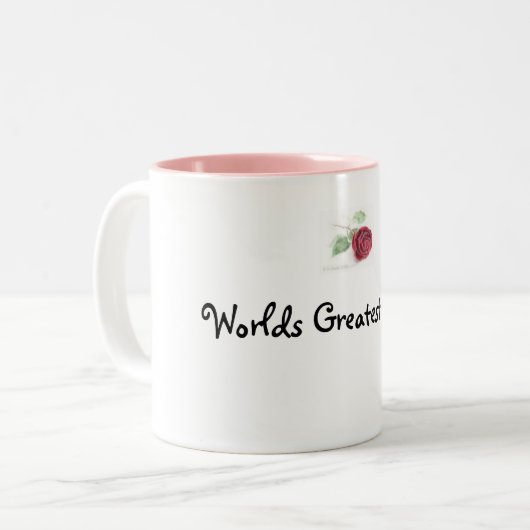 Rose, weltbestes Mimi Zweifarbige Tasse (Vorderseite Links)