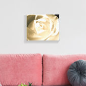Rose White Leinwanddruck (Insitu (Wohnzimmer))