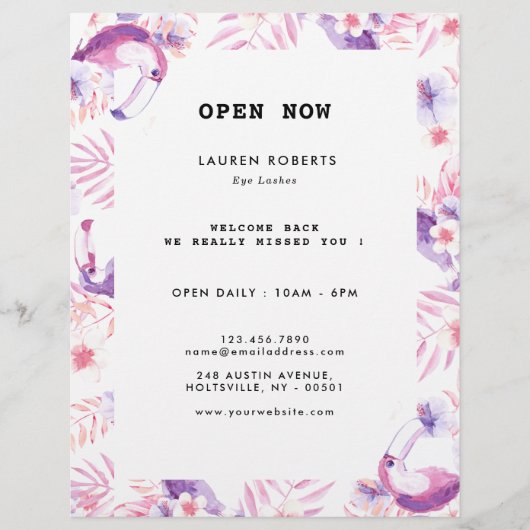 Rose White Luxe Eyelashes Flyer (Vorne)