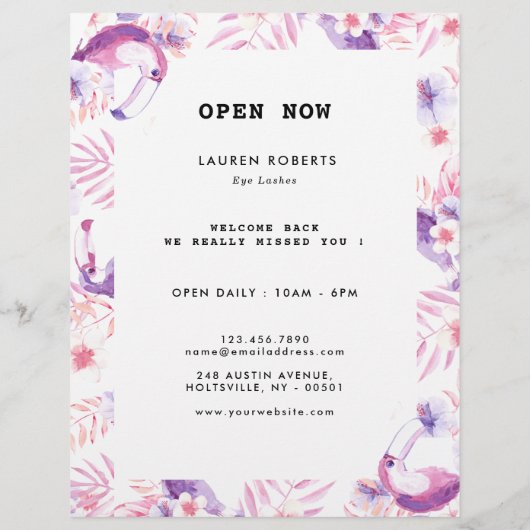 Rose White Luxe Eyelashes Flyer (Hinten)