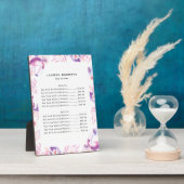 Rose White Luxe Eyelashes Preisliste Fotoplatte (Seite)