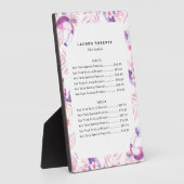 Rose White Luxe Eyelashes Preisliste Fotoplatte (Seite)