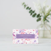 Rose White Luxe Eyelashes Terminkarte (Stehend Vorderseite)