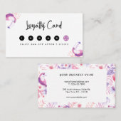 Rose White Luxe Eyelashes Treuekarte (Vorne/Hinten)