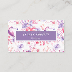 Rose White Luxe Eyelashes Visitenkarte