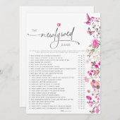 Rose Wildblume Brautparty (Vorne/Hinten)