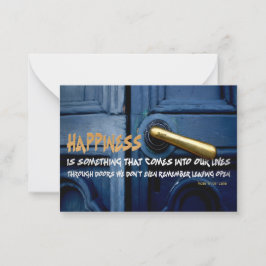 Rose Wilder Lane Inspiration Zitat "Glück" Mitteilungskarte