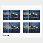 Rose Wilder Lane Inspiration Zitat Rechteckiger Aufkleber (Blatt)