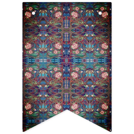 Rose Wimpelkette (Dritte Fahne)