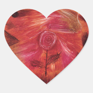 Rose Wind Herz-Aufkleber