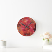 Rose Wind Runde Wanduhr (Zuhause)