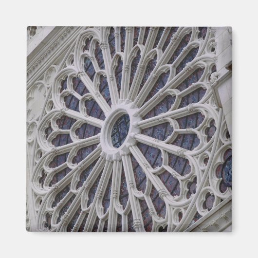 Rose window from the west facade, c.1270 magnet (Vorne)