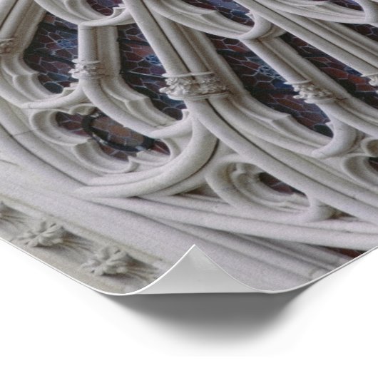 Rose window from the west facade, c.1270 poster (Ecke)