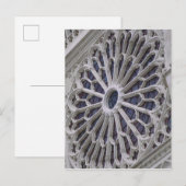 Rose window from the west facade, c.1270 postkarte (Vorne/Hinten)