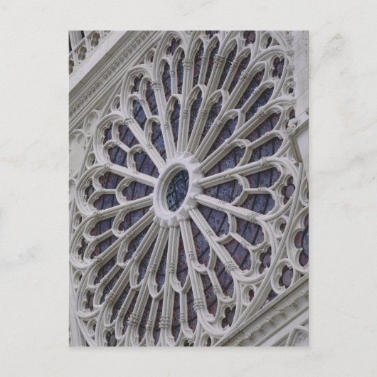 Rose window from the west facade, c.1270 postkarte (Vorderseite)