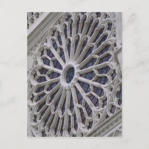 Rose window from the west facade, c.1270 postkarte