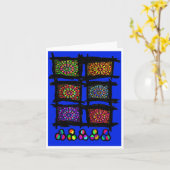 Rose Windows gefaltete Karte (Gelbe Blume)