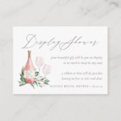 Rosé Wine Brautparty Geschenkkarte Begleitkarte (Vorderseite)