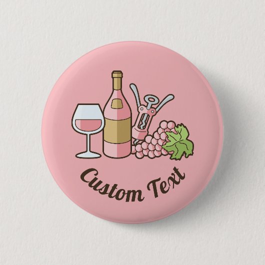 Rose Wine Button (Vorderseite)