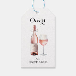 Rosé Wine Lover freut sich auf Sie Geschenkanhänger