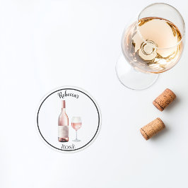 Rosé Wine Lover Untersetzer - Personalisierter Wei