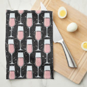 Rose Wine Pattern Geschirrtuch (Viertel Falte)