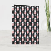 Rose Wine Pattern Karte (Rückseite)