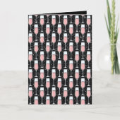 Rose Wine Pattern Karte (Vorderseite)