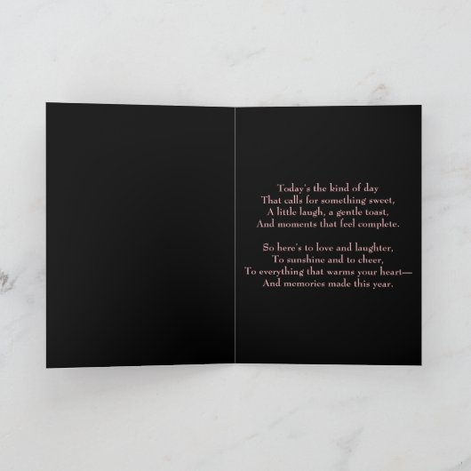 Rose Wine Pattern Karte (Innenseite)