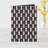 Rose Wine Pattern Karte (Gelbe Blume)