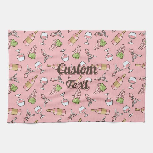 Rose Wine Pattern Küchentuch (Horizontal)