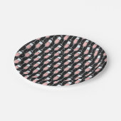 Rose Wine Pattern Pappteller (Schrägansicht)