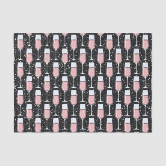 Rose Wine Pattern Seidenpapier (Vorderseite)