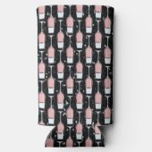 Rose Wine Pattern Selters Dosenkühler (Rückseite)