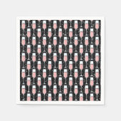 Rose Wine Pattern Serviette (Vorderseite)