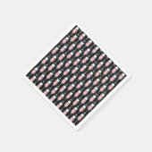 Rose Wine Pattern Serviette (Ecke)