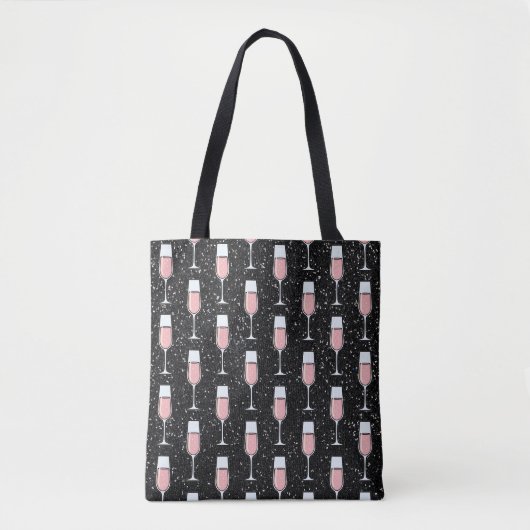 Rose Wine Pattern Tasche (Vorderseite)