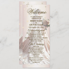 Rose Winter Wedding Bride Golden Shiny Hearts Programm